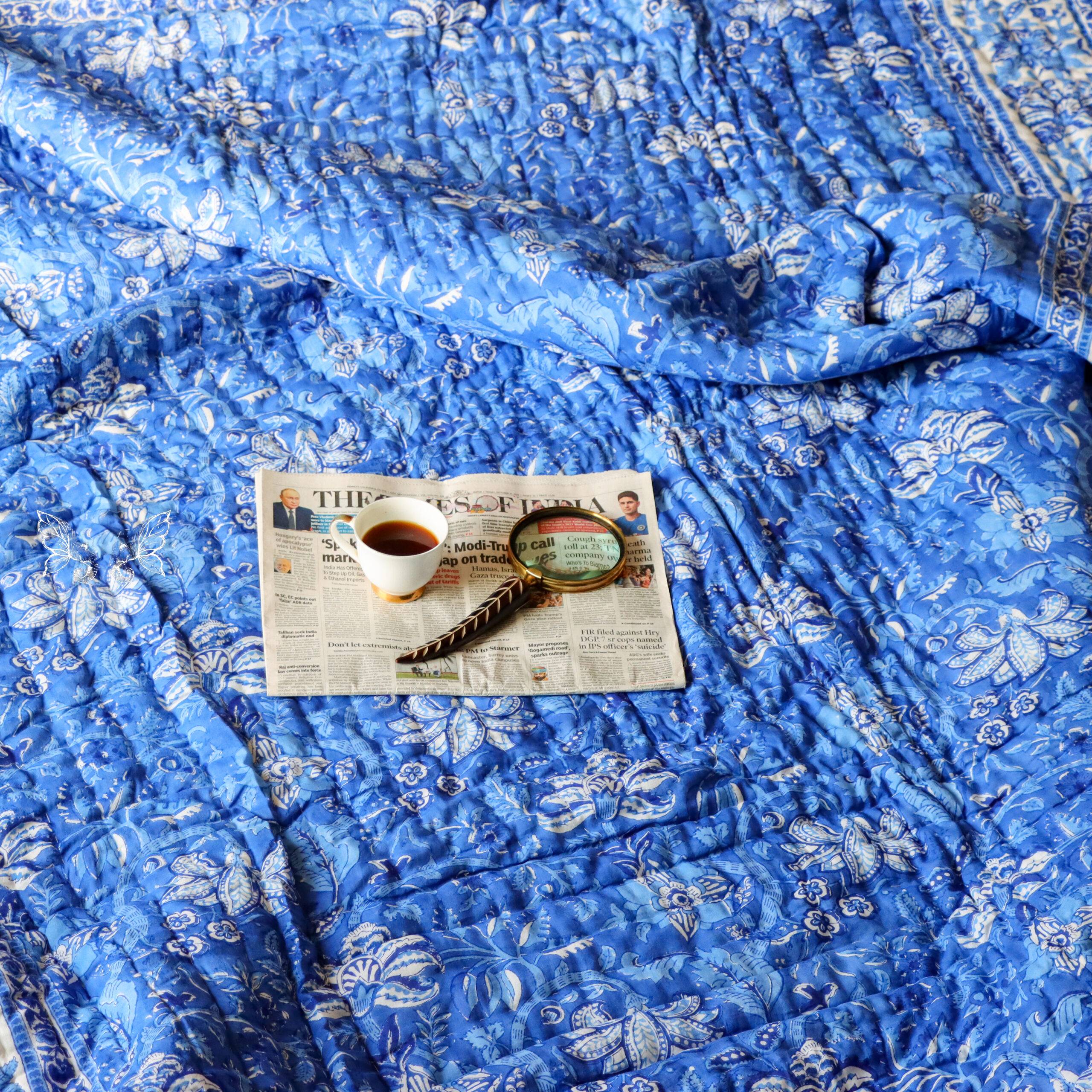 Hand block printed quilt -5 Hand block printed quilt 5 scaled