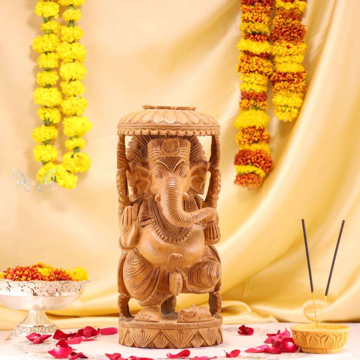 wood carving ganesh 136 scaled