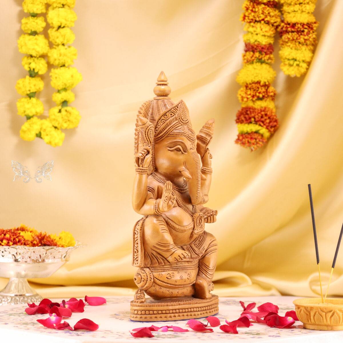 wood carving ganesh 83 scaled