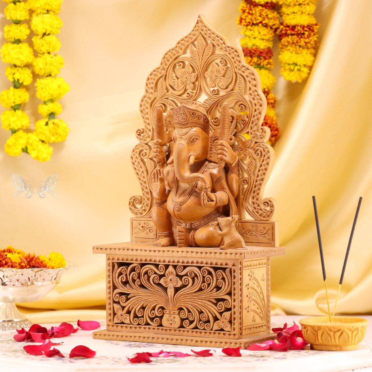 wood carving ganesh 93 scaled