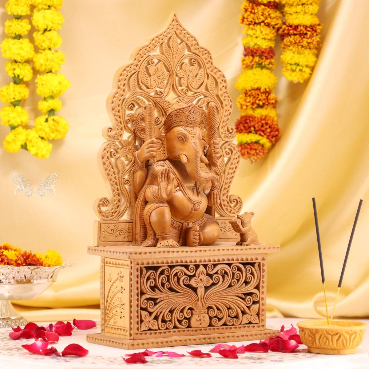 wood carving ganesh 95 scaled
