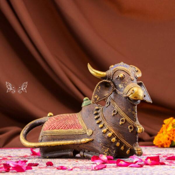 Handcrafted Brass Nandi Cow | 100% Authentic Dhokra Art