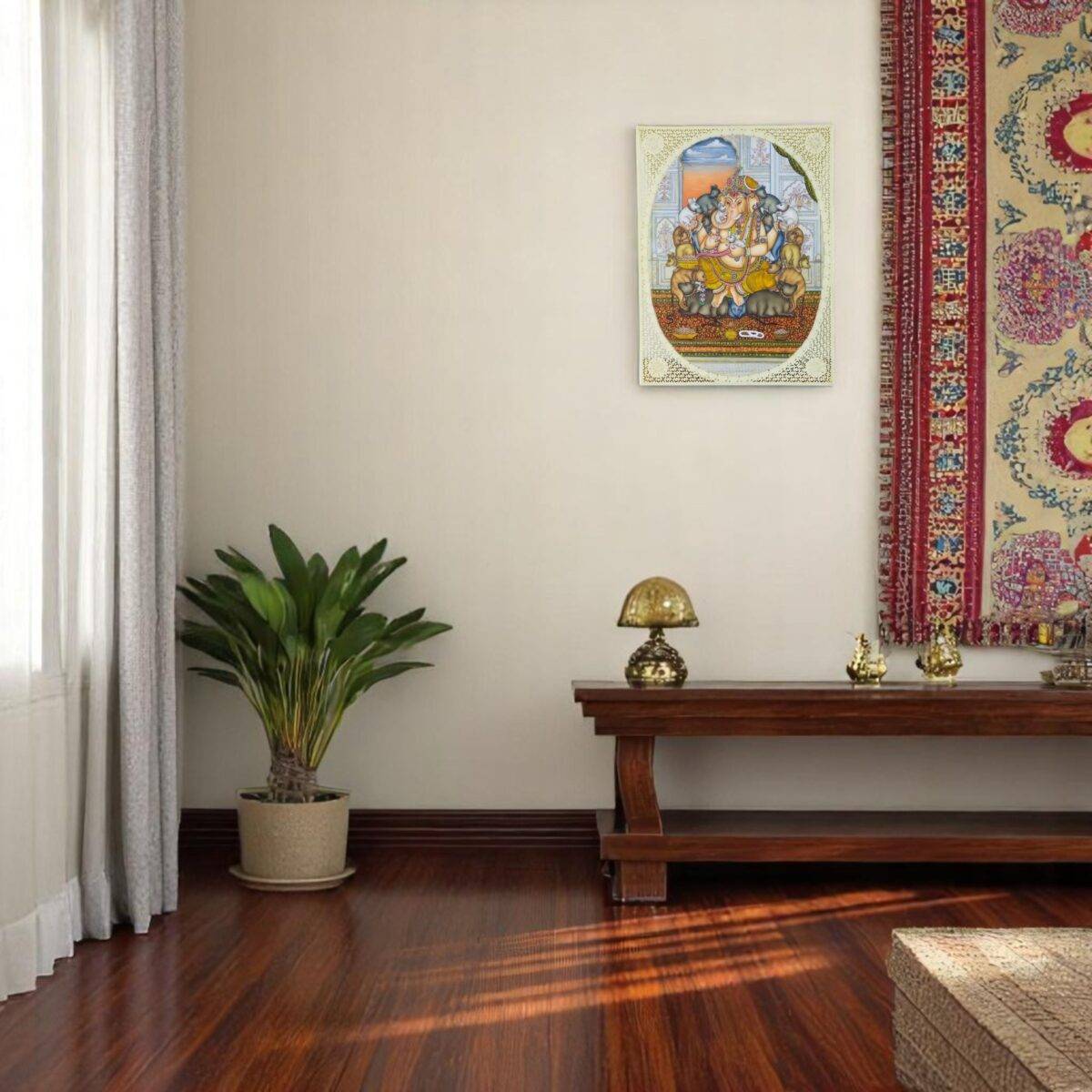 ganesh sitting painting