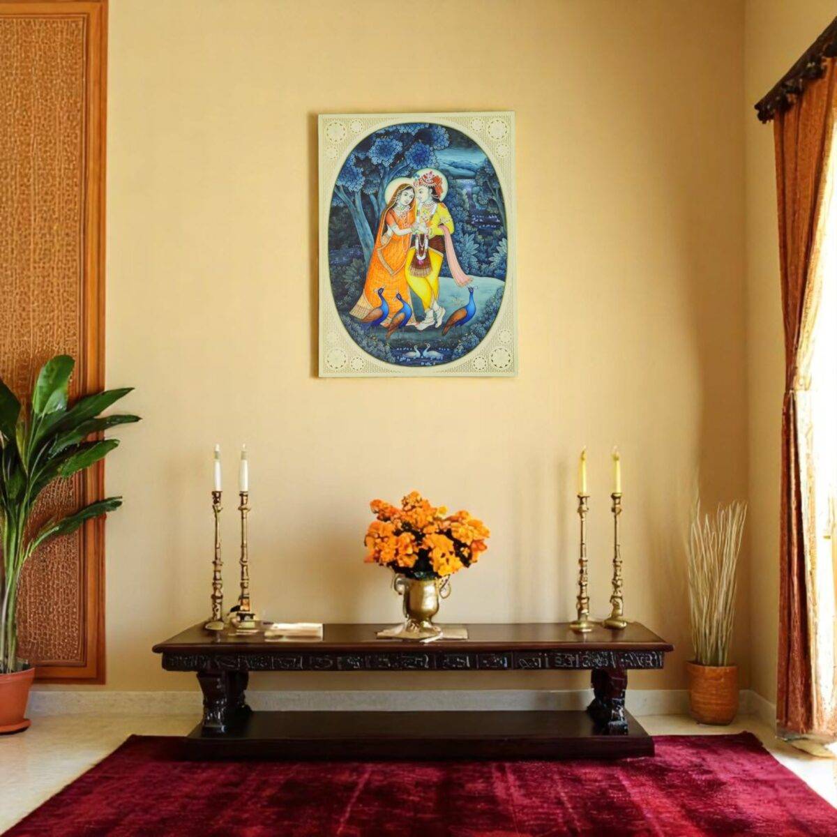radha krishna painting