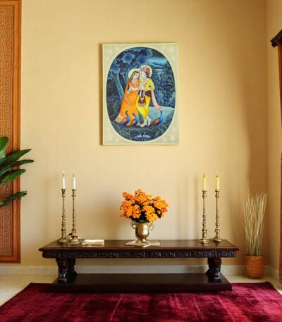 radha krishna painting