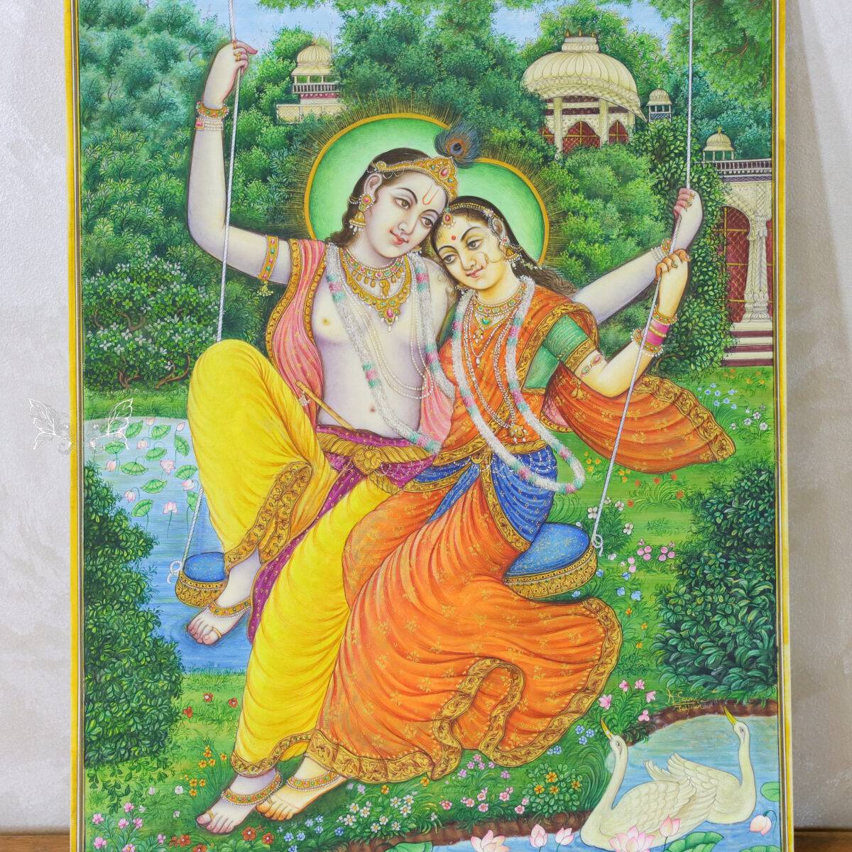 radha krishna painting 09 scaled