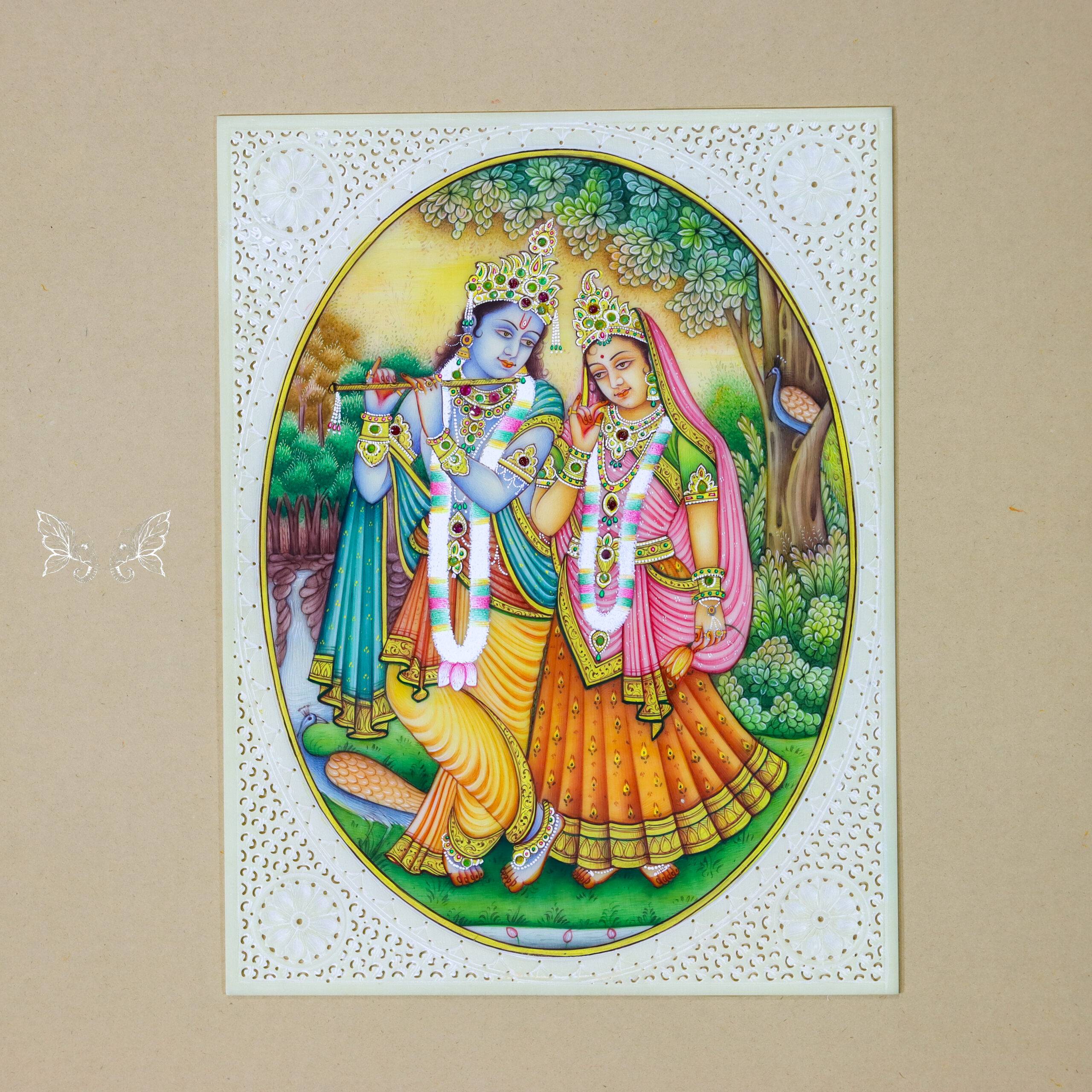 radha krishna painting (1) radha krishna painting