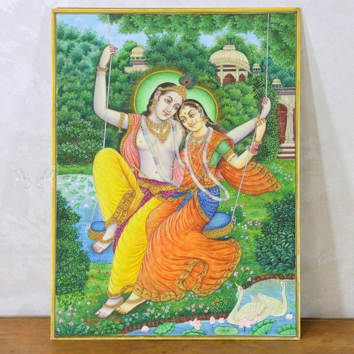 radha krishna painting 10 scaled