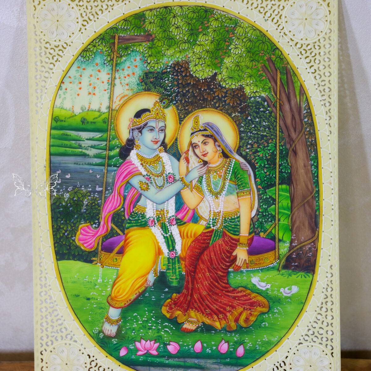 radha krishna painting