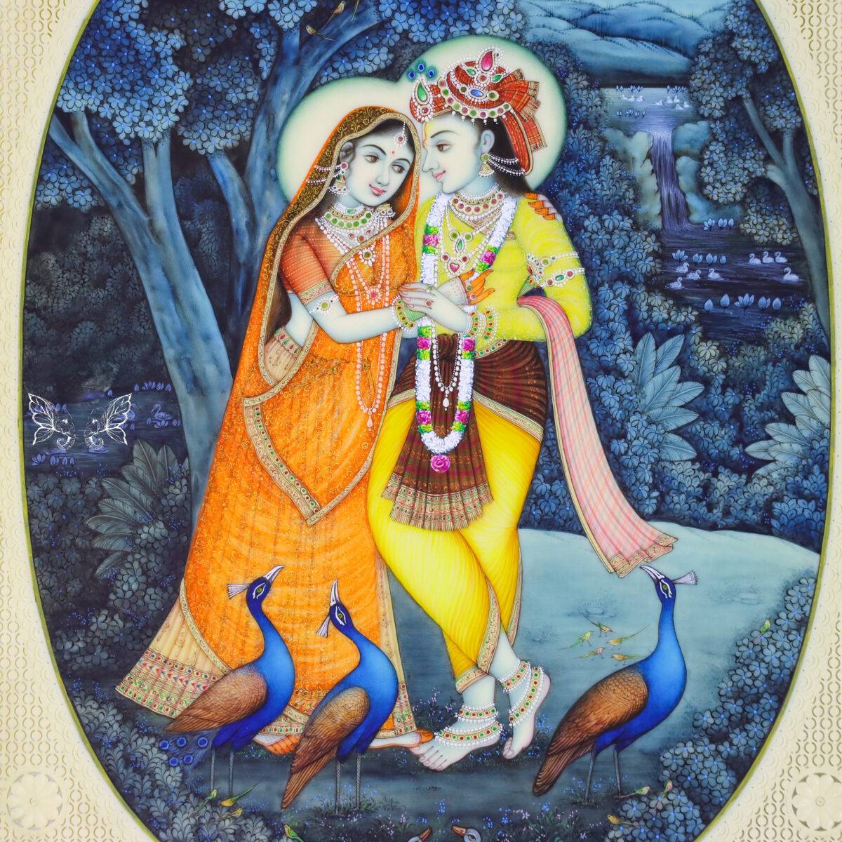 radha krishna painting 3 scaled