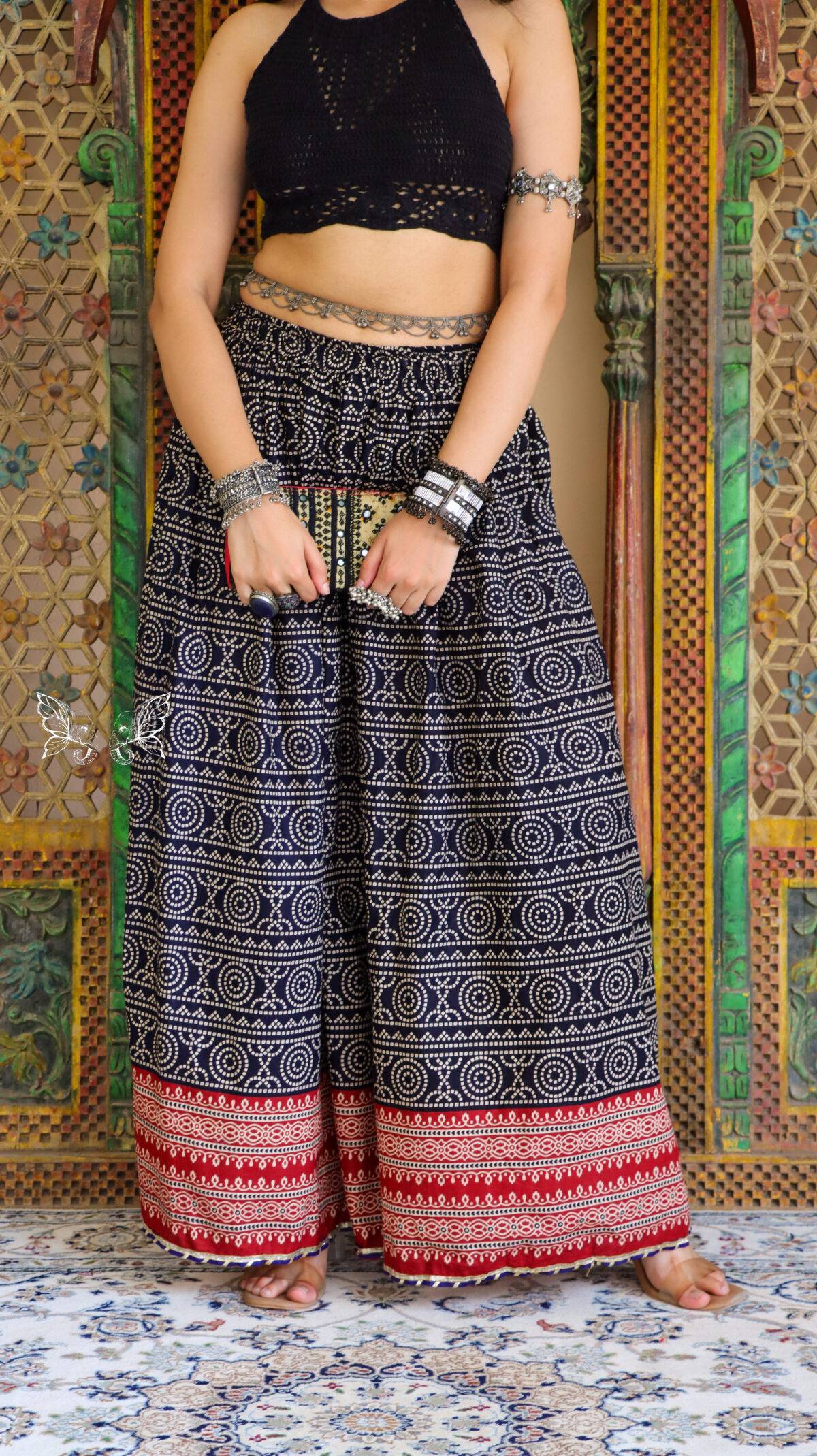 BLOCK PRINT SKIRT