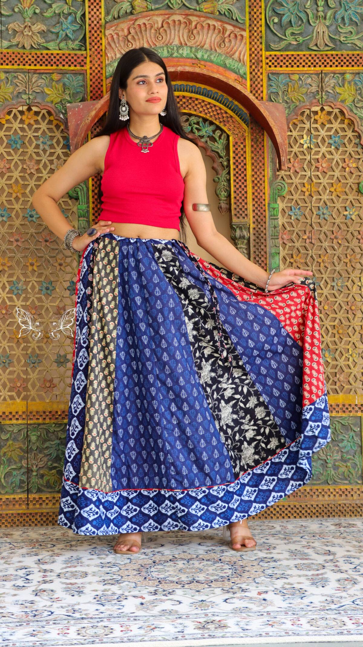 BLOCK PRINT SKIRTS