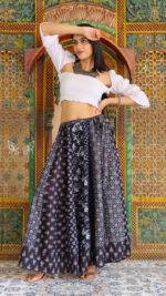 block print skirt