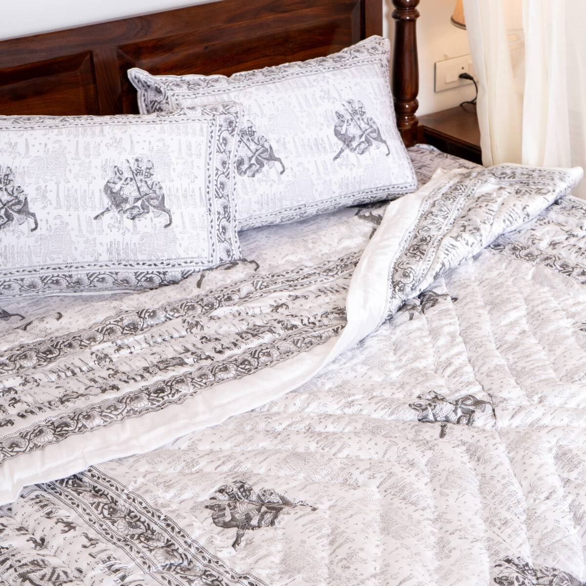 silk bed set