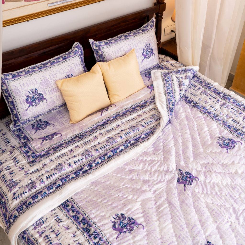 silk bed set