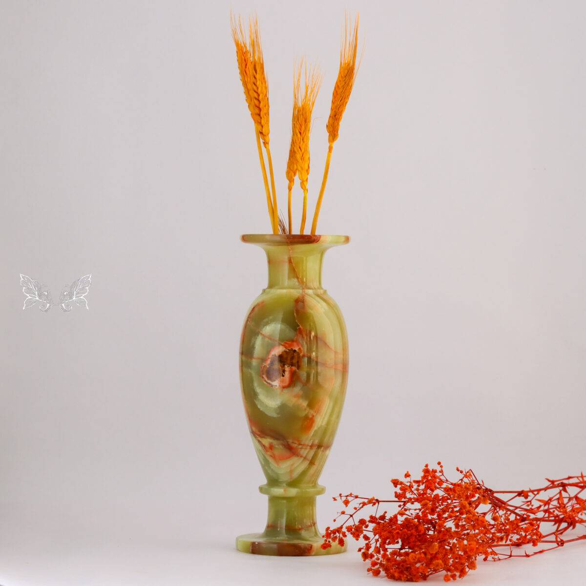 onyx flower vase