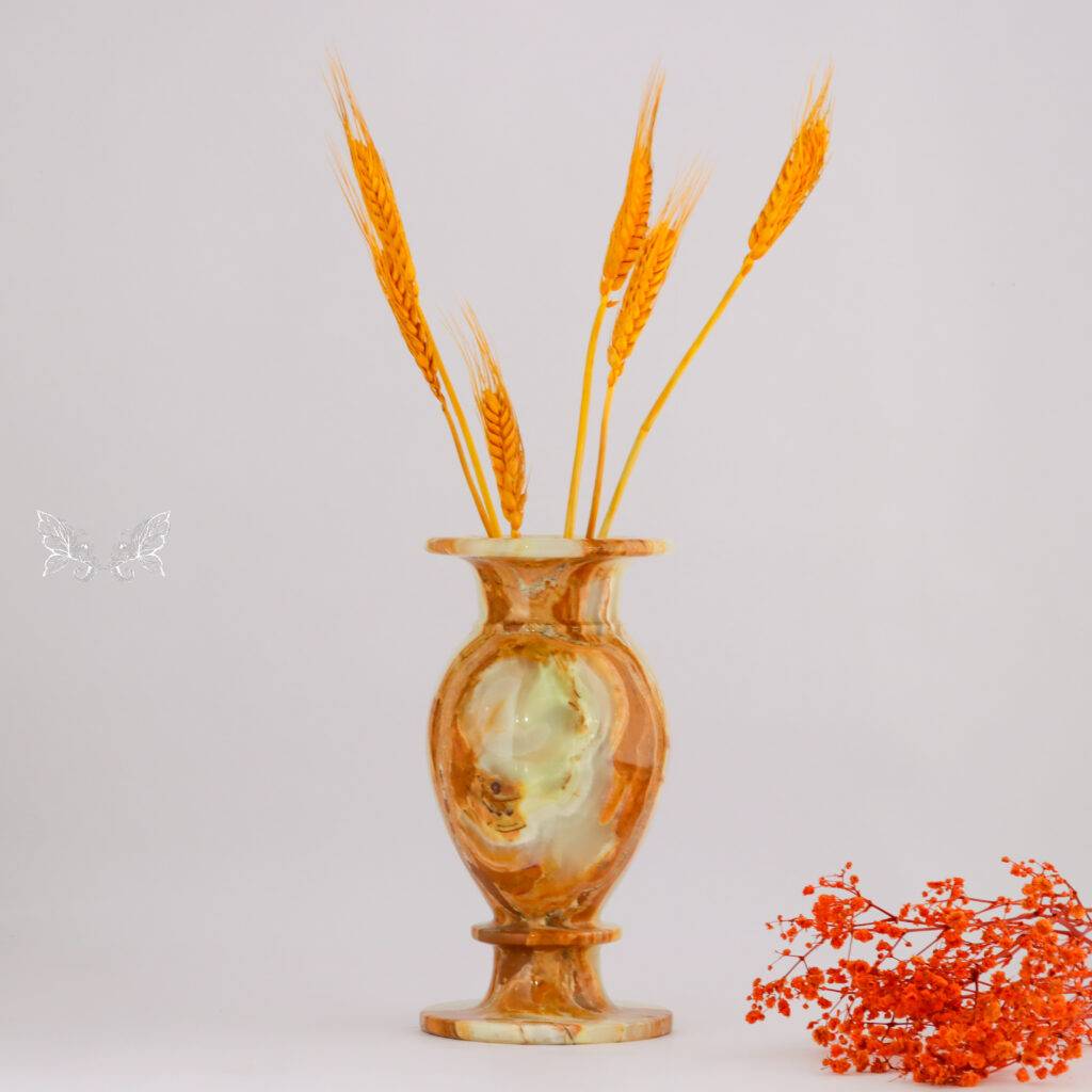 onyx flower vase
