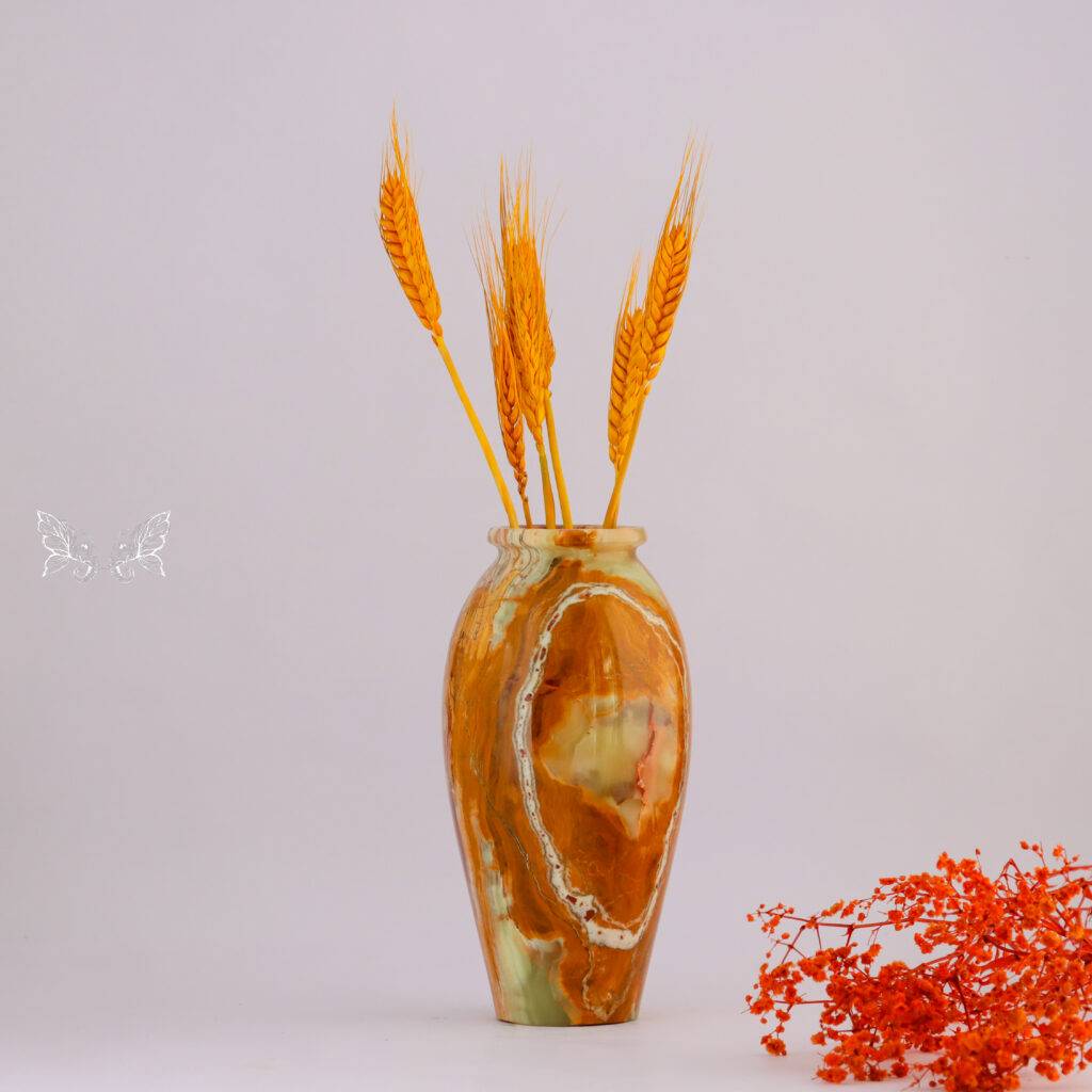 onyx flower vase