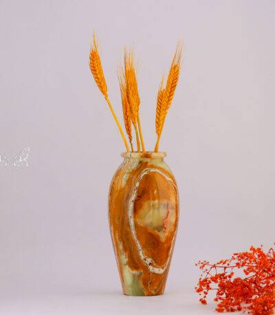 onyx flower vase