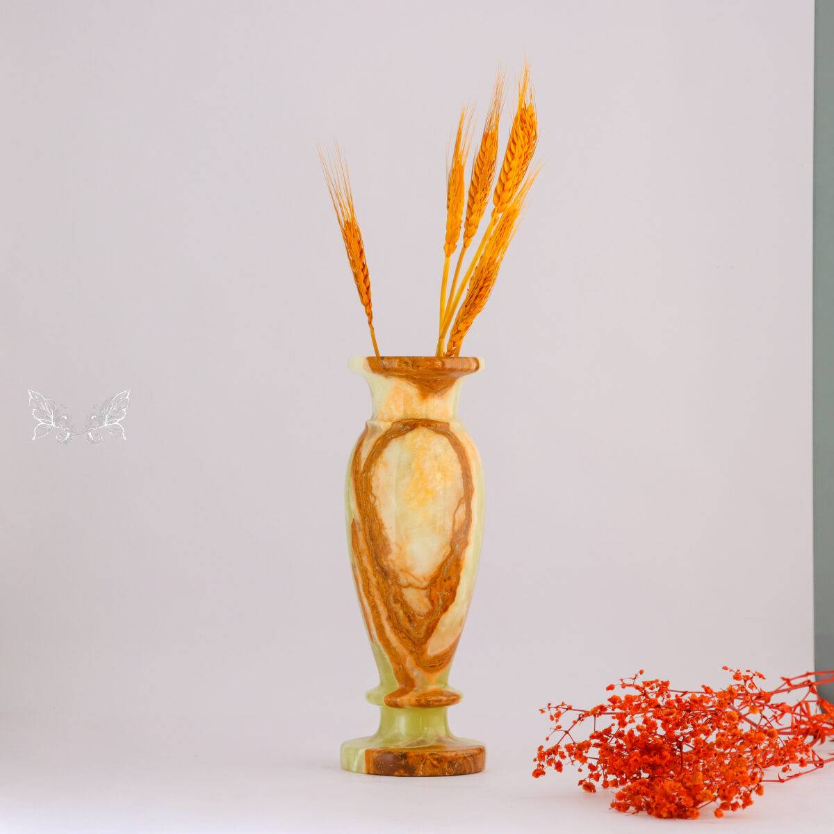 onyx flower vase