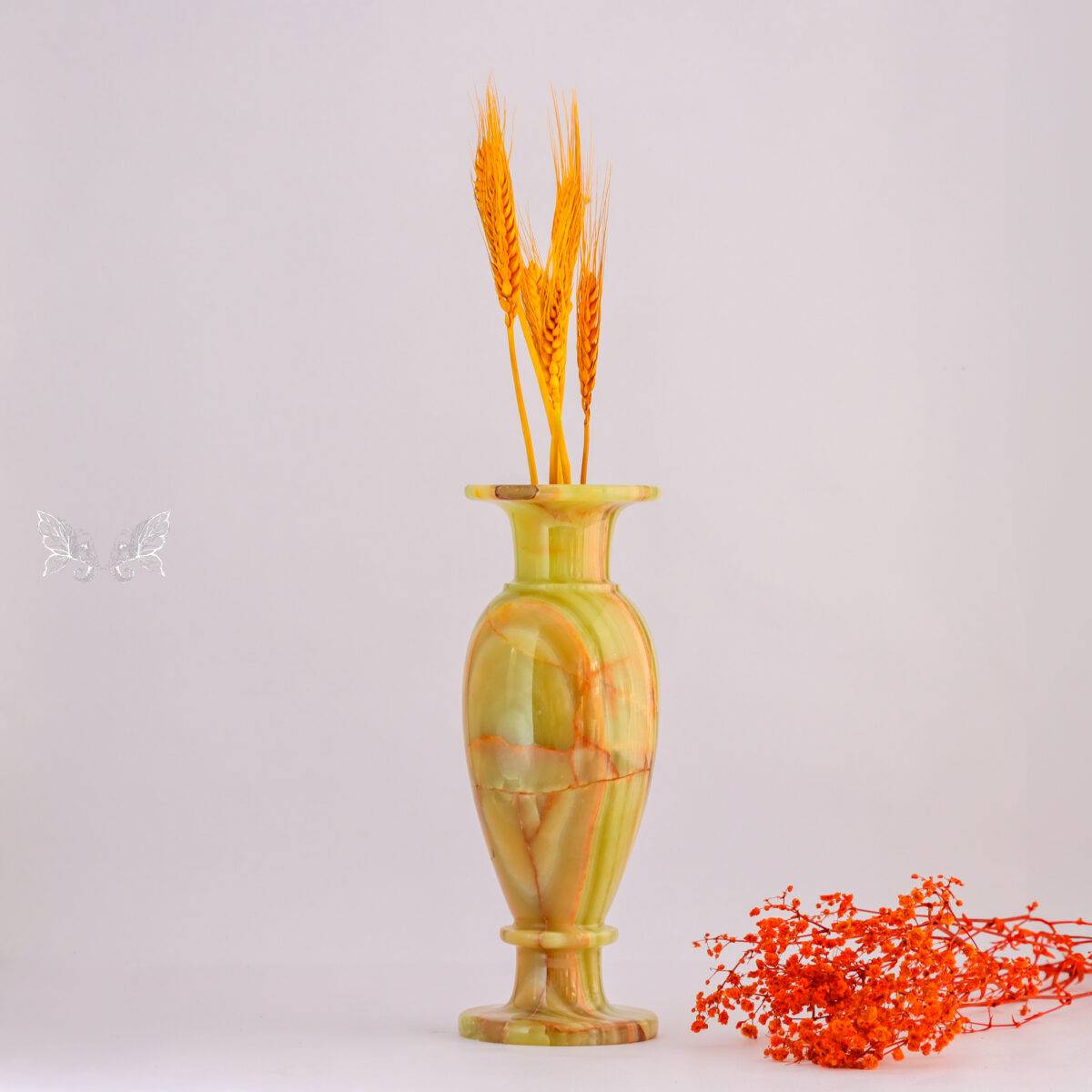onyx flower vase