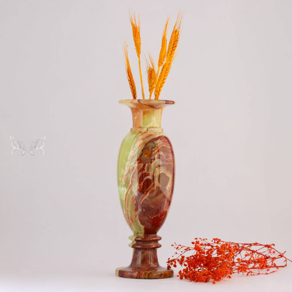 onyx flower vase