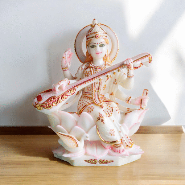 Marble Saraswati Idol