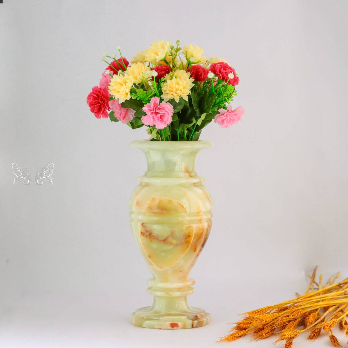 onyx flower vase