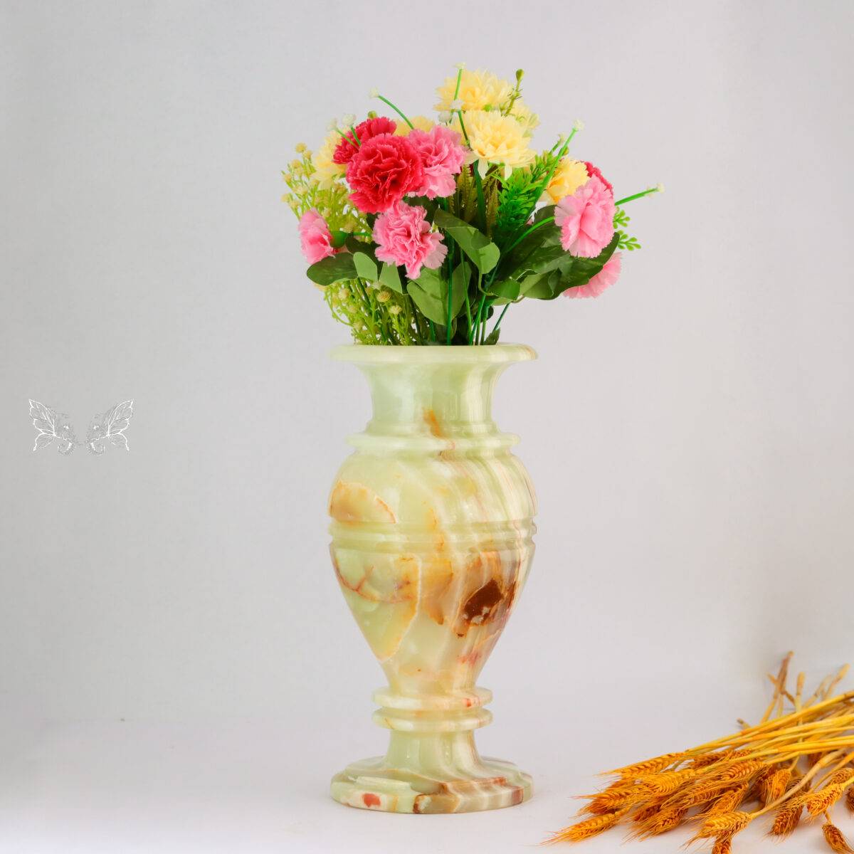 onyx flower vase
