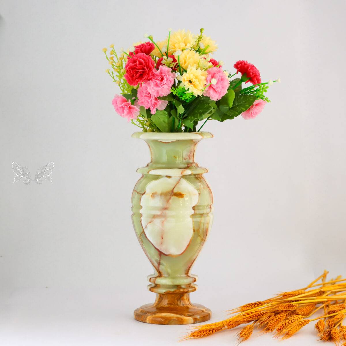 onyx flower vase