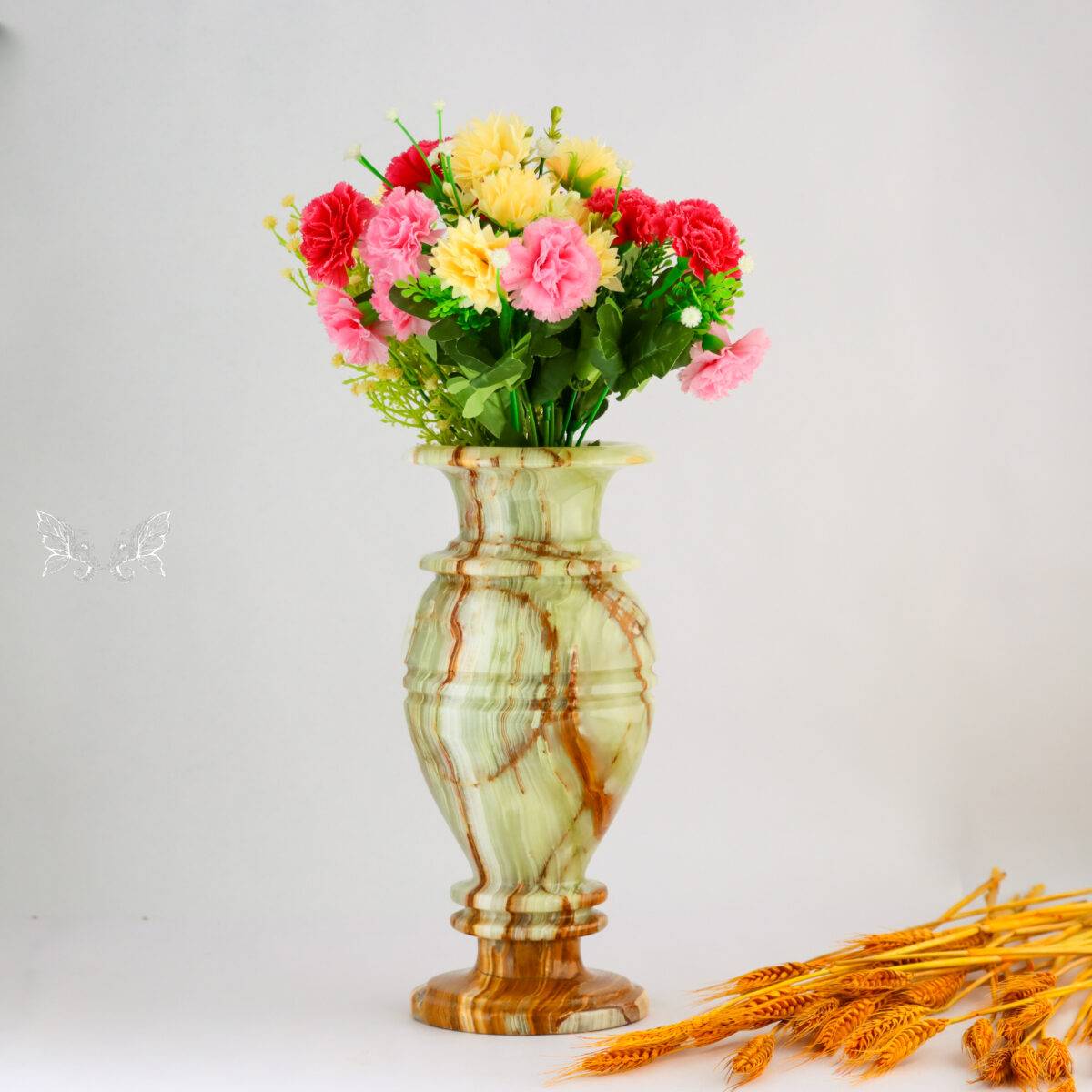 onyx flower vase