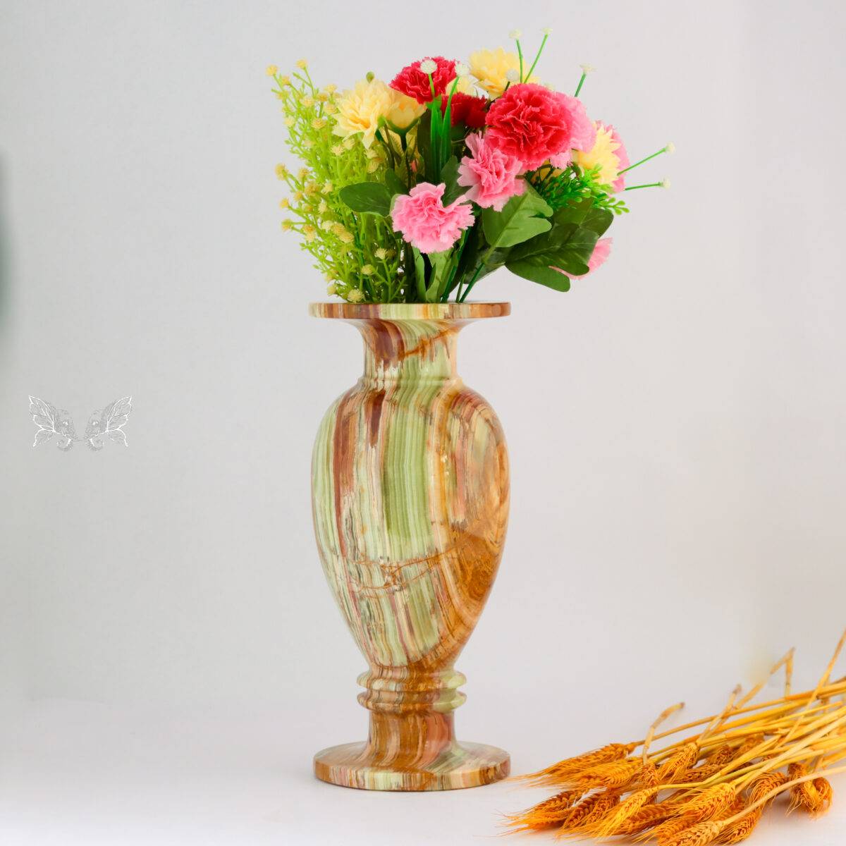 onyx flower vase
