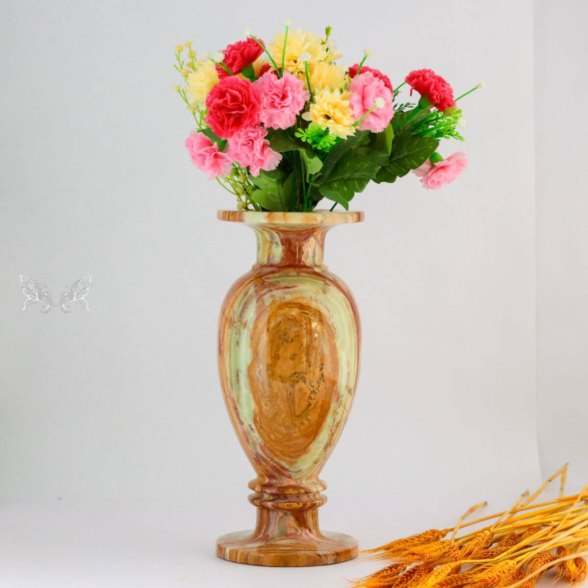 onyx flower vase