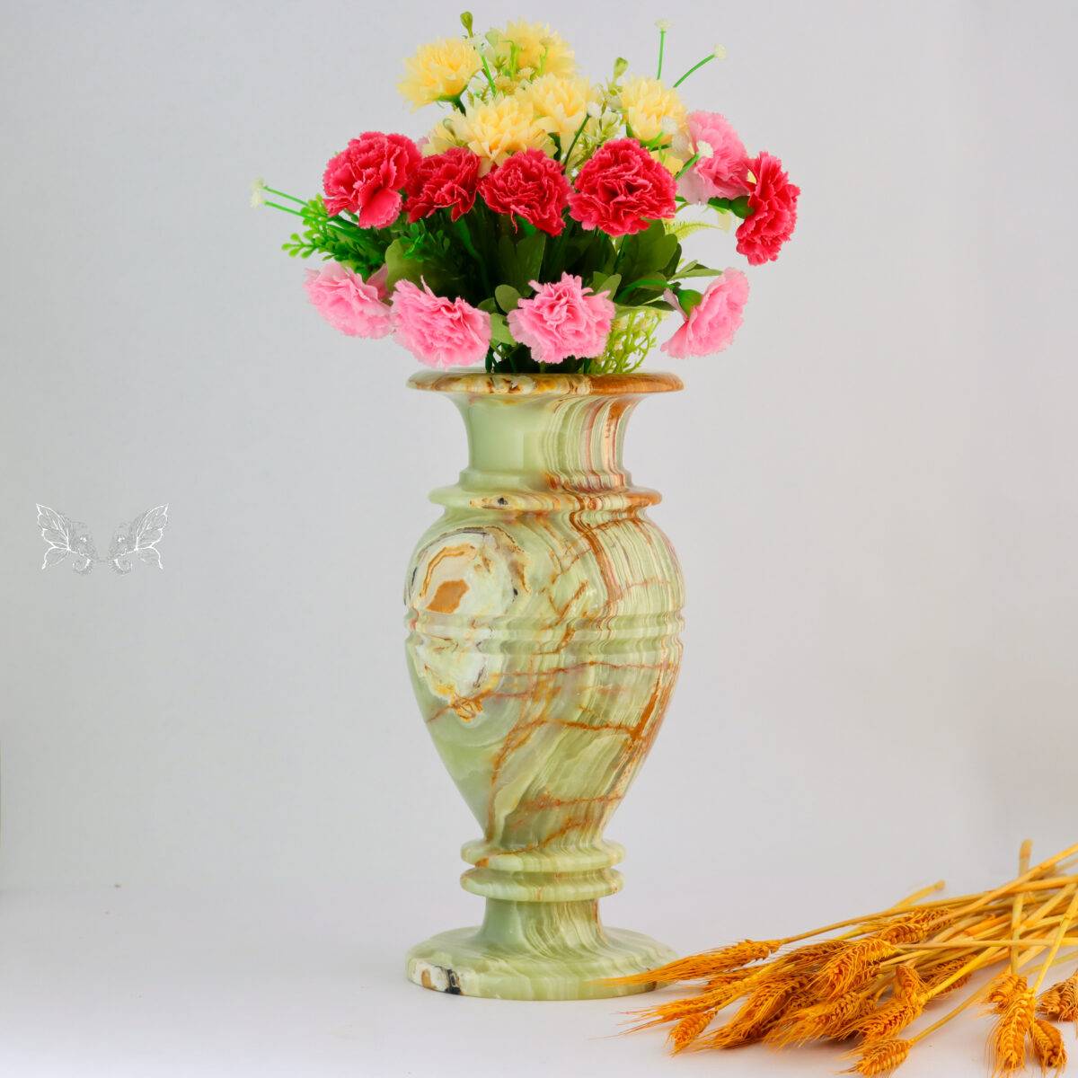 onyx flower vase