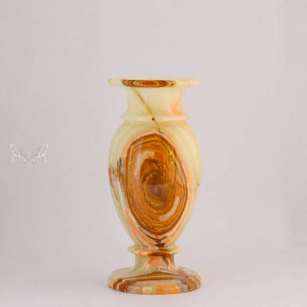 Handcrafted Green Onyx Flower Vase – 100% Natural Stone Beauty