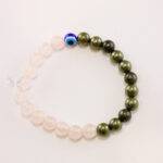 pirite and rose quartz