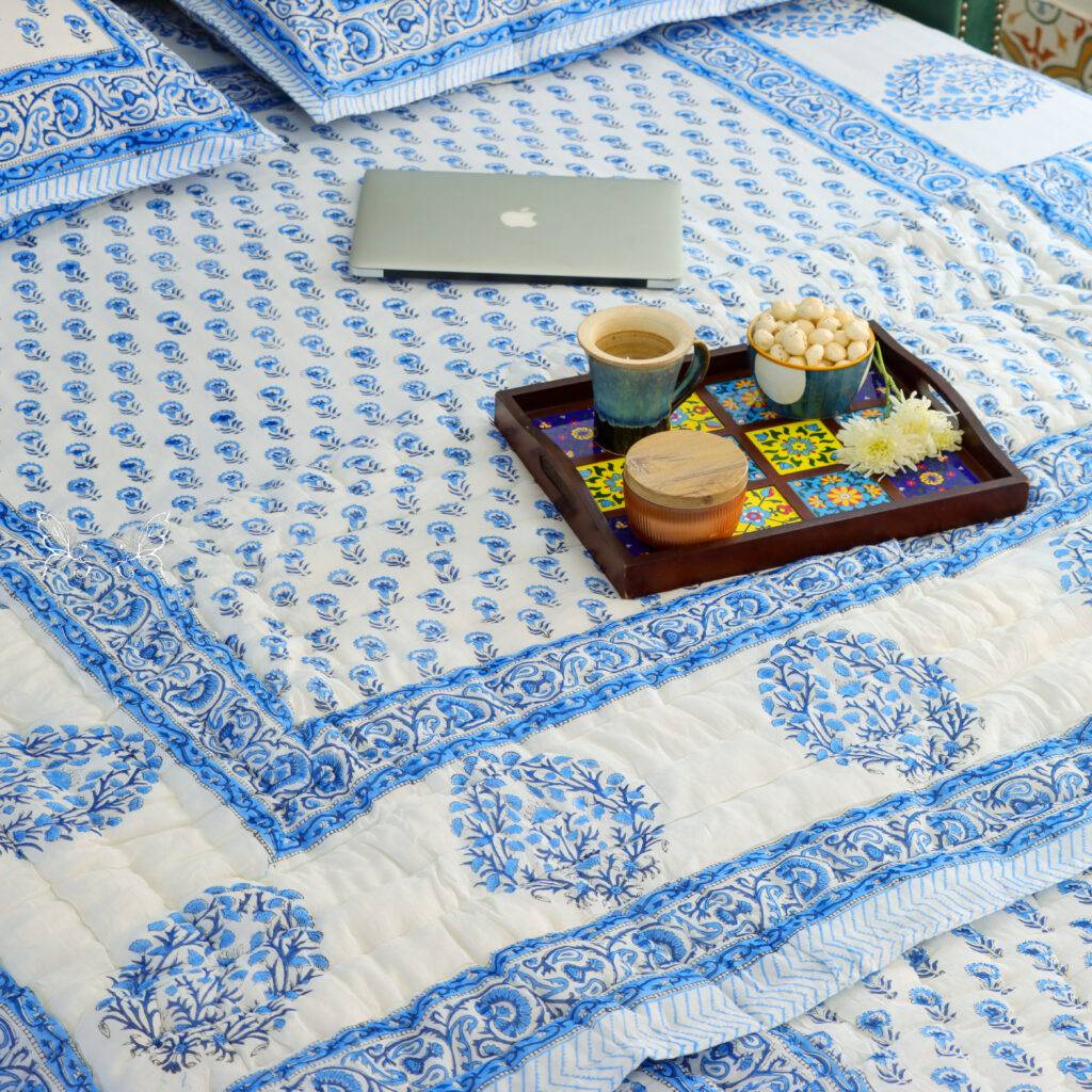 hand block print quilt