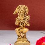 Brass Ganapati Bappa Idol Miniature - Vighnaharta - 2 Inch