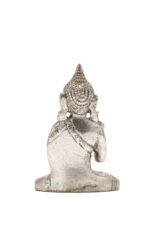 Brass Silver Coated Superfine Buddha Statue - Abhaya Mudra - 3 Inch - Image 5