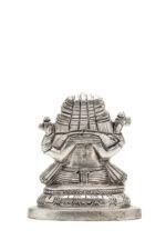 Brass Silver Coated Superfine Punchmukhi Ganesh Idol - 3.35 Inch - Image 8