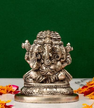 Brass Panchmukhi Ganesh
