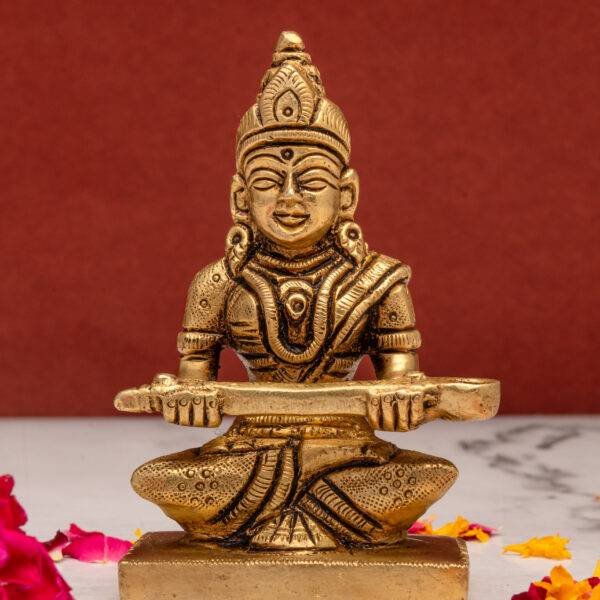 Brass Annapurna Devi Idol - 4 Inch