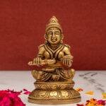 Brass Annapurna Devi Idol - 4 Inch