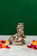 Brass Silver-Coated Superfine Bal Gopal Kanha - 2.35 Inches - Image 4