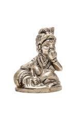 Brass Silver-Coated Superfine Bal Gopal Kanha - 2.35 Inches - Image 6