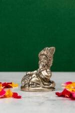 Brass Silver-Coated Superfine Bal Gopal Kanha - 2.35 Inches - Image 2