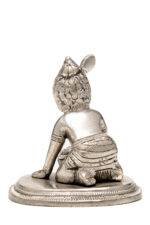 Brass Silver-Coated Superfine Bal Gopal Kanha - 3.55 Inches - Image 8