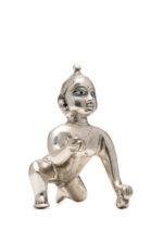 Brass Silver-Coated Superfine Bal Gopal Kanha - 4.75 Inches - Image 6