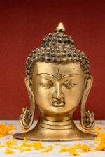 brass Buddha face