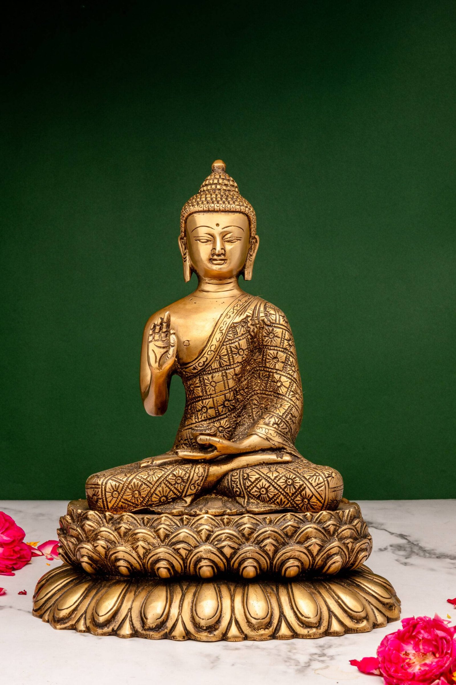 brass Buddha 382 (8) Buddha Idol